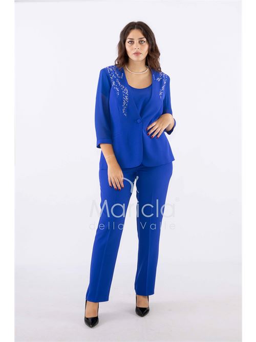 tailleur strass onda collo PAOLA FORTI | PF2180ROYAL